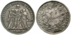 Ausländische Münzen und Medaillen Frankreich Dritte Republik, 1870-1940
5 Francs 1878 K Bordeaux.
gutes sehr schön, schöne Patina, selten