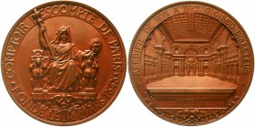 Ausländische Münzen und Medaillen Frankreich Dritte Republik, 1870-1940
Bronzemedaille 1882 v. Tasset / A. Millet. Feierl. Neueröffnung des Comptoir ...