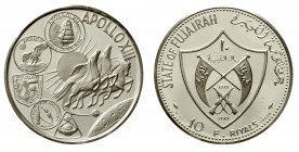 Ausländische Münzen und Medaillen Fujairah/Emirat Muhammad bin Hamal al-Sharqi, 1952-1974
10 Ryals 1970. Apollo XIII. In Originalverpackung mit Zerti...