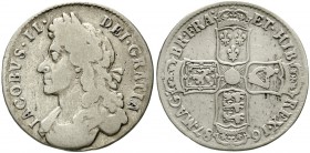 Ausländische Münzen und Medaillen Großbritannien James II., 1685-1688
Halfcrown 1687. schön/sehr schön