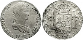 Ausländische Münzen und Medaillen Peru Ferdinand VII., 1808-1833
8 Reales 1812 JP, Lima. vorzüglich