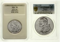 Ausländische Münzen und Medaillen Polen Volksrepublik Polen, 1952-1989
2 Raritäten: 100 und 200 Zt. Silber 1986 Johannes Paul II. Auflagen nach Kraus...