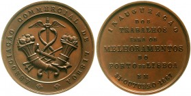Ausländische Münzen und Medaillen Portugal Luis I., 1861-1889
Bronzemedaille 1887. Einweihung des Hafens von Lissabon nach Abschluss der Instandsetzu...