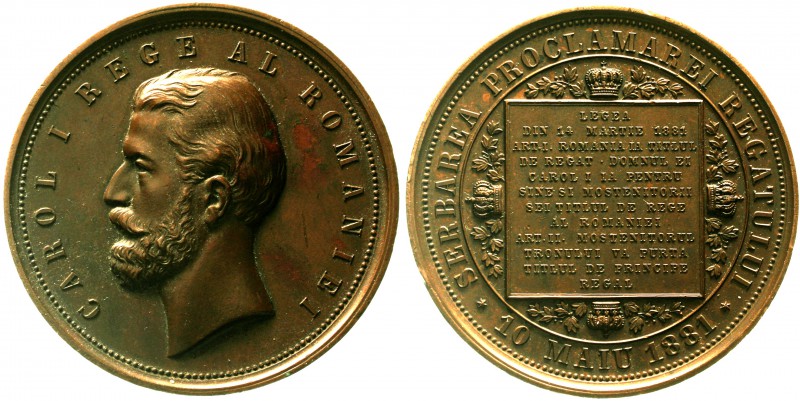 Ausländische Münzen und Medaillen Rumänien Carl I., 1866-1914
Bronzemedaille 18...