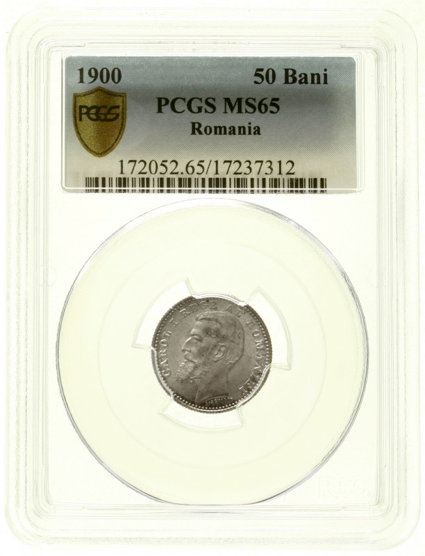 Ausländische Münzen und Medaillen Rumänien Carl I., 1866-1914
50 Bani 1900. Im ...