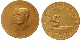 Ausländische Münzen und Medaillen Rumänien Carl I., 1866-1914
Vergold. Bronze-Prämienmedaille 1906 von Carniol. 40-jähr. Reg.-Jub. u. Allgem. rumän. ...