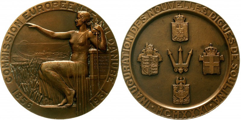 Ausländische Münzen und Medaillen Rumänien Carl II., 1930-1940
Bronze-Preismeda...