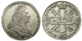 Ausländische Münzen und Medaillen Russland Peter II., 1727-1730
Rubel 1729 Kadashevsky Münzhof. fast sehr schön, Druckstelle