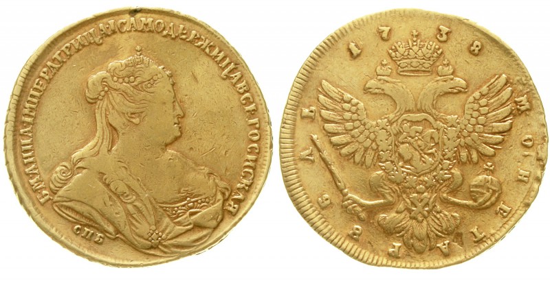 Ausländische Münzen und Medaillen Russland Anna Ivanovna, 1730-1740
Rubel 1738 ...