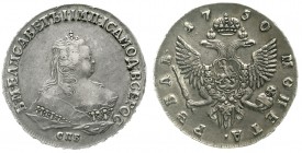 Ausländische Münzen und Medaillen Russland Elisabeth I., 1741-1761
Rubel 1750, St. Petersburg. sehr schön/vorzüglich, schöne Patina