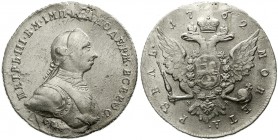 Ausländische Münzen und Medaillen Russland Peter III., 1762
Rubel 1762, St. Petersburg HK.
fast sehr schön, Henkelspur