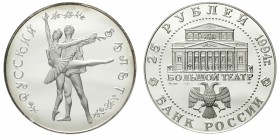 Ausländische Münzen und Medaillen Russland Russische Republik, seit 1991
25 Rubel 5 Unzen Feinsilber 1994. Russisches Ballett.
Polierte Platte, etwa...