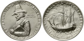 Ausländische Münzen und Medaillen Vereinigte Staaten von Amerika Gedenkmünzen
1/2 Dollar Pilgrim 1920, Philadelphia. vorzüglich/Stempelglanz, kl. Ste...