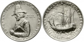 Ausländische Münzen und Medaillen Vereinigte Staaten von Amerika Gedenkmünzen
1/2 Dollar Pilgrim 1920, Philadelphia. vorzüglich/Stempelglanz