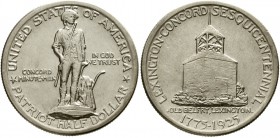 Ausländische Münzen und Medaillen Vereinigte Staaten von Amerika Gedenkmünzen
1/2 Dollar Lexington-Concord 1925. gutes vorzüglich