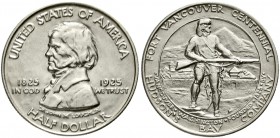 Ausländische Münzen und Medaillen Vereinigte Staaten von Amerika Gedenkmünzen
1/2 Dollar Fort Vancouver Centennial 1925, Philadelphia. vorzüglich/Ste...