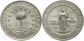 Ausländische Münzen und Medaillen Vereinigte Staaten von Amerika Gedenkmünzen
1/2 Dollar Columbia S.C 1936, Philadelphia. Auflage nur 9007 Ex.
fast ...