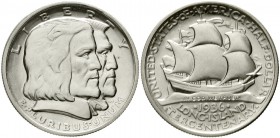 Ausländische Münzen und Medaillen Vereinigte Staaten von Amerika Gedenkmünzen
1/2 Dollar Long Island 1936, Philadelphia. vorzüglich/Stempelglanz