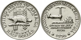 Ausländische Münzen und Medaillen Vereinigte Staaten von Amerika Gedenkmünzen
1/2 Dollar Wisconsin 1936. vorzüglich, etwas berieben
