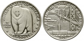 Ausländische Münzen und Medaillen Vereinigte Staaten von Amerika Gedenkmünzen
1/2 Dollar San Francisco-Oakland Bay Bridge 1936 S, Philadelphia. vorzü...
