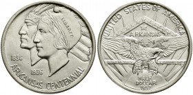 Ausländische Münzen und Medaillen Vereinigte Staaten von Amerika Gedenkmünzen
1/2 Dollar Arkansas 1937, Philadelphia. Auflage nur 5505 Ex.
vorzüglic...