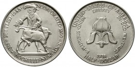 Ausländische Münzen und Medaillen Vereinigte Staaten von Amerika Gedenkmünzen
1/2 Dollar New Rochelle 1938, Philadelphia. Auflage nur 15266 Ex.
fast...