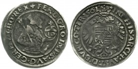 Römisch Deutsches Reich Haus Habsburg Ferdinand I., 1521-1564
10 Kreuzer 1561 Hall. fast sehr schön, schöne Patina, selten