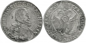 Römisch Deutsches Reich Haus Habsburg Rudolf II., 1576-1612
Taler 1585, Joachimsthal, Mm Pavel Hoffmann.
sehr schön/vorzüglich, schöne Patina