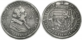 Römisch Deutsches Reich Haus Habsburg Erzherzog Leopold V., 1619-1632
Reichstaler 1621, Hall. sehr schön, kl. Stempelfehler und leichte Walzenspuren...