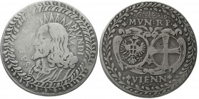 Römisch Deutsches Reich Haus Habsburg Ferdinand II., 1619-1637
Schaumünze ("Salvator-Taler") o.J. Wien. 22,55 g. Unger Taf. I/9 vgl.
schön