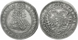 Römisch Deutsches Reich Haus Habsburg Leopold I., 1657-1705
Reichstaler 1695 GE, Prag. gutes sehr schön, selten