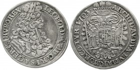 Römisch Deutsches Reich Haus Habsburg Leopold I., 1657-1705
1/2 Taler 1703, Kremnitz sehr schön