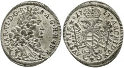 Römisch Deutsches Reich Haus Habsburg Karl VI., 1711-1740
3 Kreuzer 1713 für das besetzte Bayern. Hahn 231.
vorzüglich/Stempelglanz