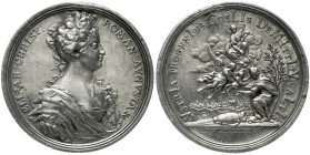 Römisch Deutsches Reich Haus Habsburg Karl VI., 1711-1740
Silbermedaille 1716 von Vestner, auf Elisabeth Christine und die Geburt des Kronprinzen Leo...