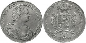 Römisch Deutsches Reich Haus Habsburg Maria Theresia, 1740-1780
Dukaton 1754. Antwerpen f. Brabant.
sehr schön/vorzüglich, kl. Schrötlingsfehler am ...