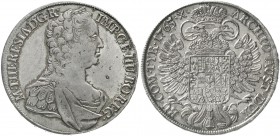 Römisch Deutsches Reich Haus Habsburg Maria Theresia, 1740-1780
Konventionstaler 1765, Hall. sehr schön/vorzüglich, schöne Patina