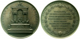 Römisch Deutsches Reich Haus Habsburg Franz Joseph I., 1848-1916
Bronzemedaille 1852 v. Fabris a.d. Grabmal zu Ehren Tizians in Venedig. Grabmal. / S...