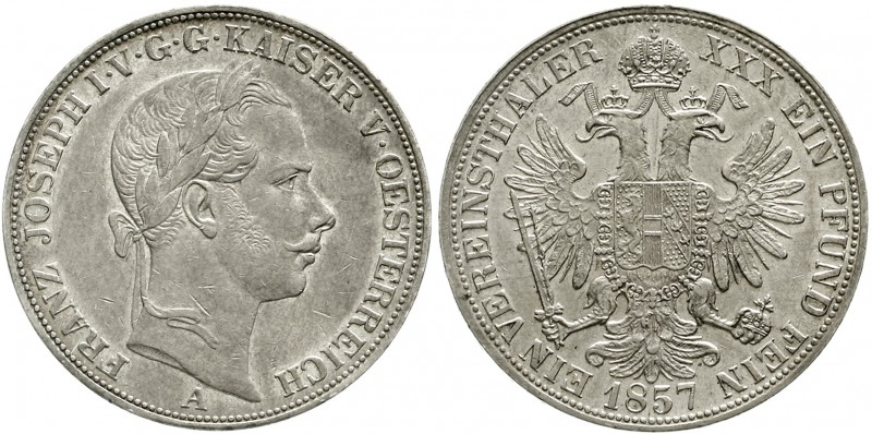 Römisch Deutsches Reich Haus Habsburg Franz Joseph I., 1848-1916
Vereinstaler 1...