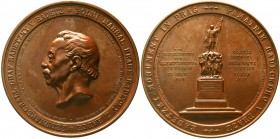 Römisch Deutsches Reich Haus Habsburg Franz Joseph I., 1848-1916
Bronzemedaille 1858 von Seidan (bei A. Pittner, Wien), a.d. Tod des Grafen Radetzky ...