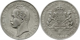 Altdeutsche Münzen und Medaillen Anhalt-Dessau Leopold Friedrich, 1817-1871
Vereinstaler 1866 A. sehr schön