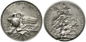 Altdeutsche Münzen und Medaillen Augsburg-Stadt
Silbermedaille (Schulpreis?) o.J. (ca. 1700) von Ph.H. Müller. Bilder von Vergnügen und Lebenslust / ...