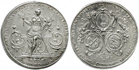 Altdeutsche Münzen und Medaillen Augsburg-Stadt
Medaille im Guldengewicht 1624, auf die Münzkonvention des Schwäbischen, Fränkischen und Bayerischen ...
