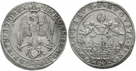 Altdeutsche Münzen und Medaillen Augsburg-Stadt
Reichstaler 1626 mit Titel Ferdinand II. Stadtansicht.
sehr schön, kl. Henkelspur