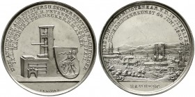 Altdeutsche Münzen und Medaillen Bamberg-Stadt
Silbermedaille 1840 von Neuss, a.d. königl. Bibliothekarsfest der Buchdruckerkunst. Stadtansicht von B...