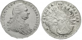 Altdeutsche Münzen und Medaillen Bayern Karl Theodor, 1777-1799
Madonnentaler 1789. sehr schön, justiert