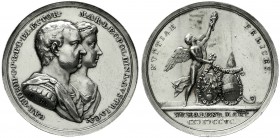 Altdeutsche Münzen und Medaillen Bayern Karl Theodor, 1777-1799
Silbermedaille 1795 von C. Destouches a.s. Hochzeit mit Maria Leopoldine von Österrei...