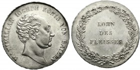 Altdeutsche Münzen und Medaillen Bayern Maximilian IV. (I.) Joseph, 1799-1806-1825
1/2 Schulpreistaler o.J. fast Stempelglanz aus EA, Prachtexemplar