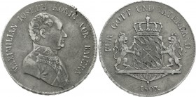 Altdeutsche Münzen und Medaillen Bayern Maximilian IV. (I.) Joseph, 1799-1806-1825
Konventionstaler 1807. Ohne Zopf.
sehr schön, kl. Schrötlingsfehl...