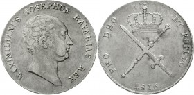 Altdeutsche Münzen und Medaillen Bayern Maximilian IV. (I.) Joseph, 1799-1806-1825
Kronentaler 1816. gutes sehr schön