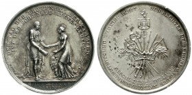 Altdeutsche Münzen und Medaillen Bayern Maximilian IV. (I.) Joseph, 1799-1806-1825
Silber-Constitutionsmedaille 1819 von J. Neuss (Augsburg). Der Kön...